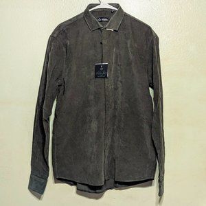 Luigi Fusaro Green Cotton Shirt***